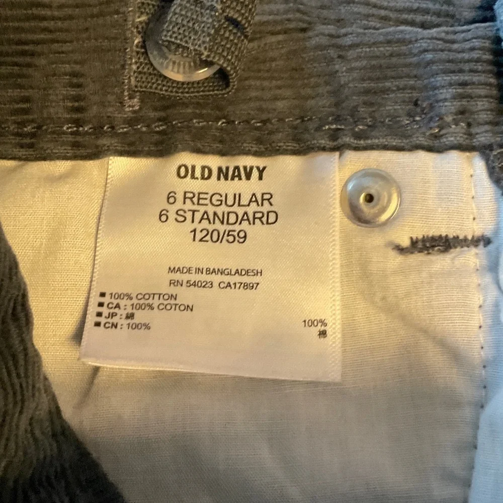Old Navy Kids Casual Corduroy Pants - Dark Gray